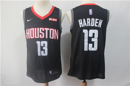 Rockets 13 James Harden Black Nike Swingman Jersey