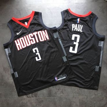 Rockets 3 Chris Paul Black Nike Swingman Jersey