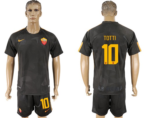 Roma #10 Totti Sec Away Soccer Club Jersey