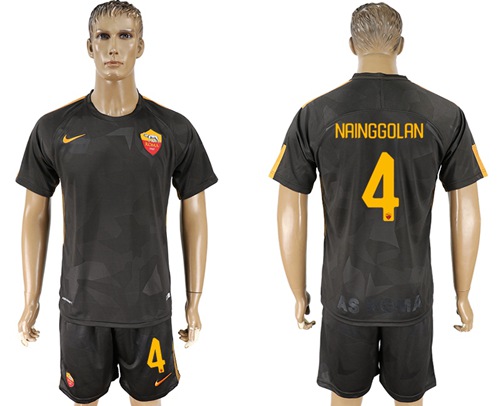 Roma #4 Nainggolan Sec Away Soccer Club Jersey