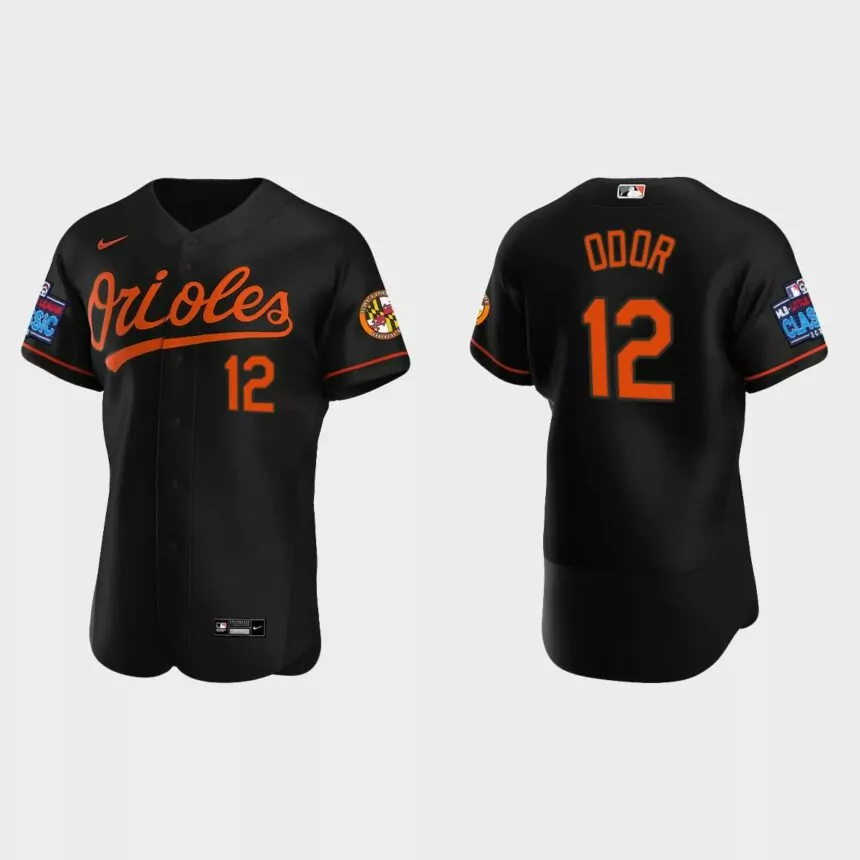 Rougned Odor Baltimore Orioles 2022 Little League Classic Authentic Jersey – Black