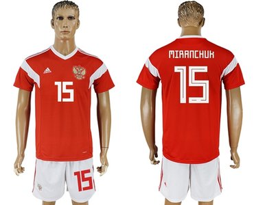 Russia #15 Miranchuk Home Soccer Country Jersey