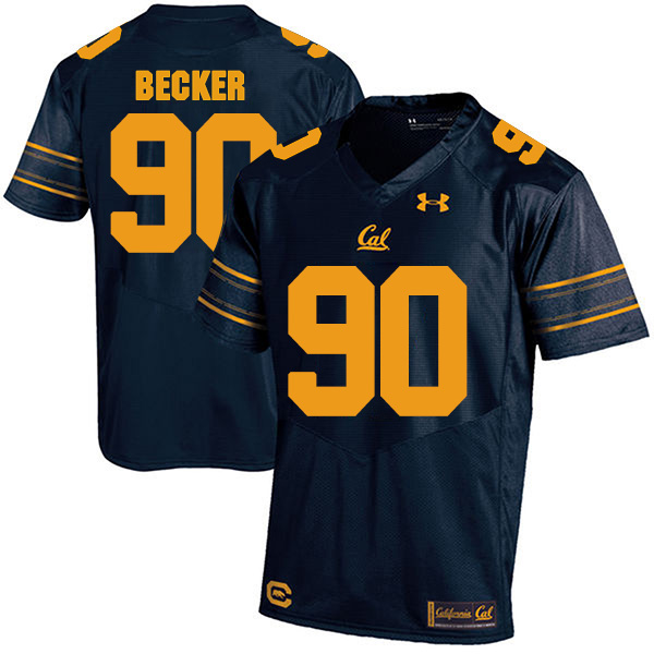 Rusty Becker California Golden Bears Men's Jersey - #90 NCAA Navy Blue Stitched Authentic