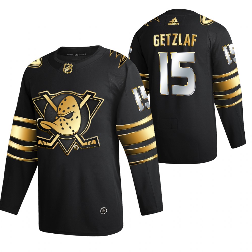 Ryan Getzlaf Anaheim Ducks Black Golden Edition Jersey Limited Authentic