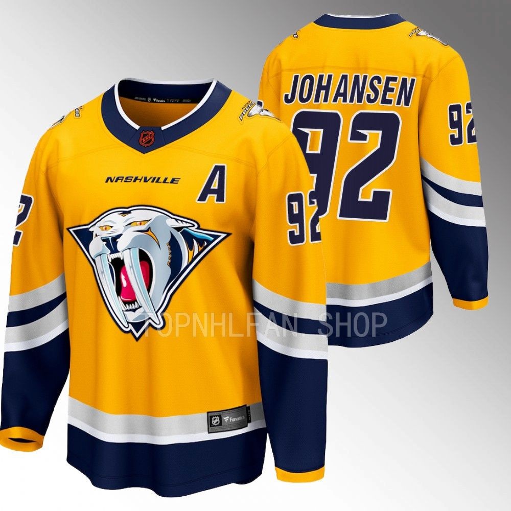 Ryan Johansen Nashville Predators Jersey Special Edition 2.0 Yellow 2022 Breakaway