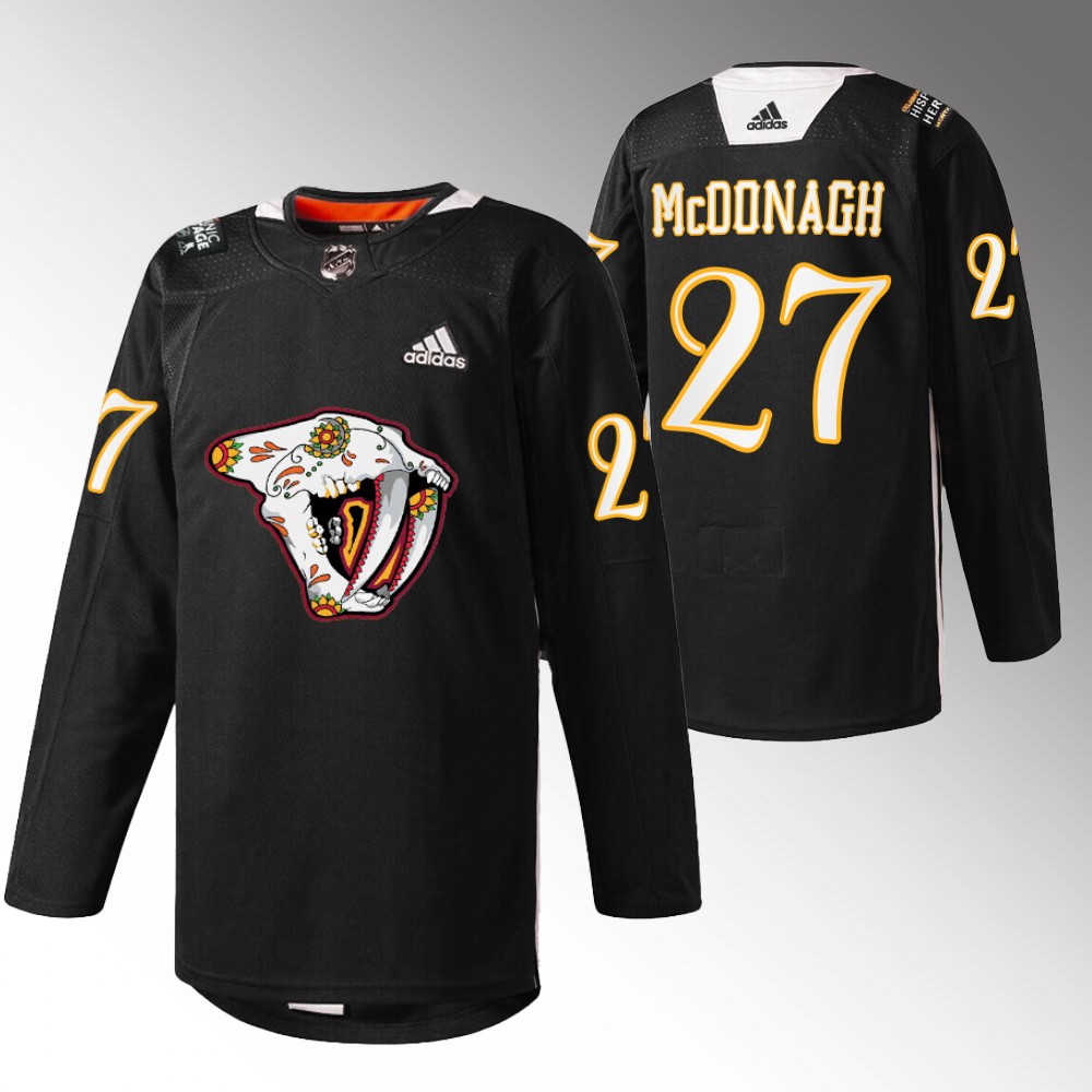 Ryan McDonagh Predators Hispanic Heritage 2022 Jersey Black Warmup