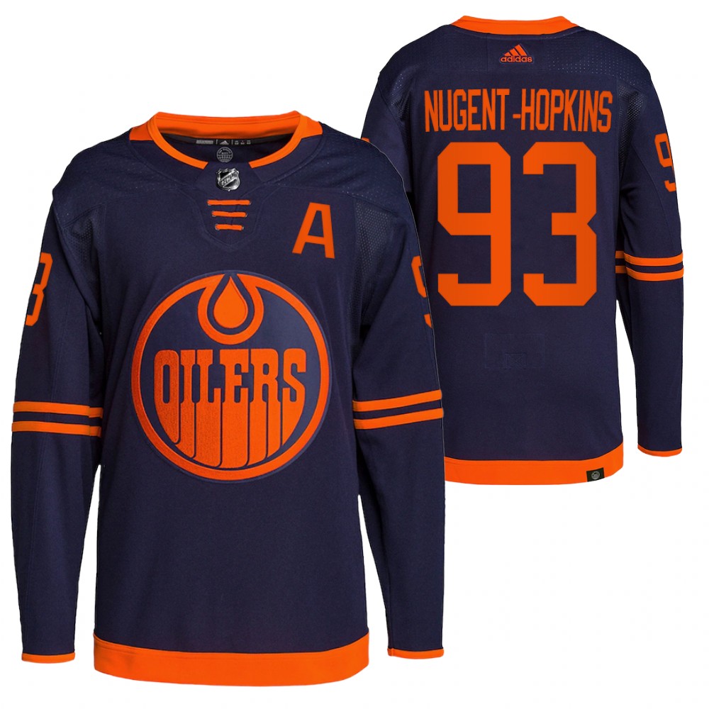 Ryan Nugent-Hopkins Edmonton Oilers Navy Alternate Primegreen Authentic Pro Jersey