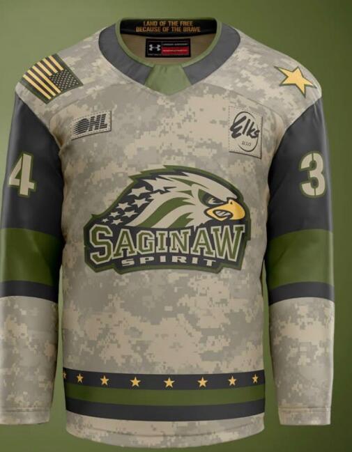 SAGINAW SPIRIT HOCKEY JERSEY