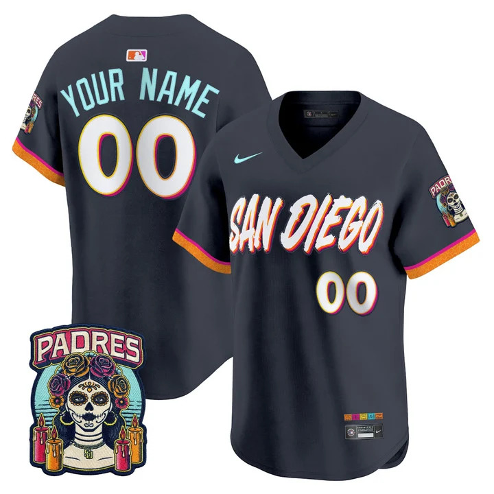 SAN DIEGO PADRES 2026 CITY CONNECT VAPOR PREMIER LIMITED CUSTOM JERSEY V2