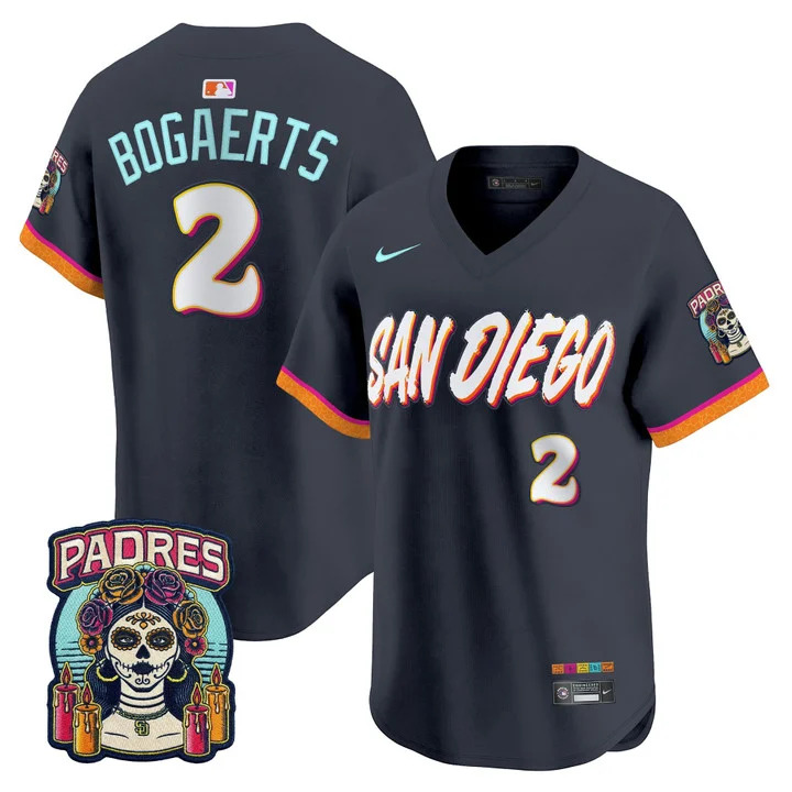 SAN DIEGO PADRES 2026 CITY CONNECT VAPOR PREMIER LIMITED JERSEY V2#2 XANDER BOGAERTS