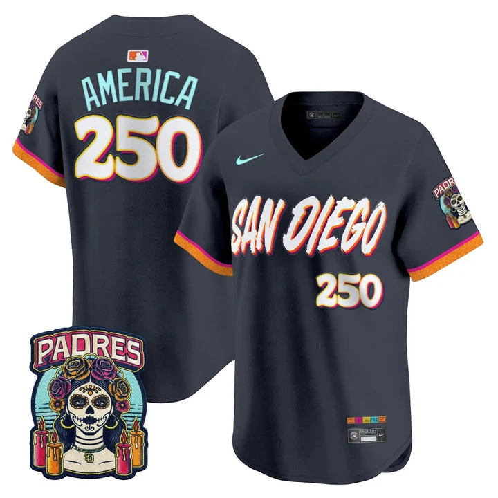 SAN DIEGO PADRES 2026 CITY CONNECT VAPOR PREMIER LIMITED JERSEY V2#250 AMERICA