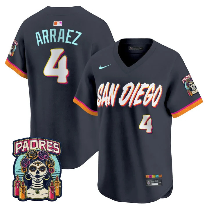 SAN DIEGO PADRES 2026 CITY CONNECT VAPOR PREMIER LIMITED JERSEY V2#4 LUIS ARRAEZ