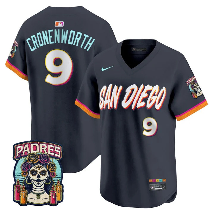 SAN DIEGO PADRES 2026 CITY CONNECT VAPOR PREMIER LIMITED JERSEY V2#9 JAKE CRONENWORTH