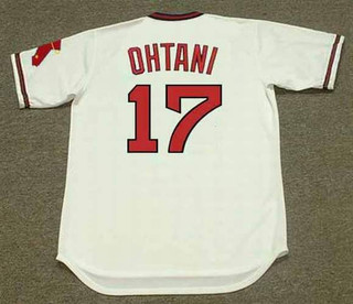 SHOHEI OHTANI California Angels 1980's Home Majestic Throwback Baseball Jersey