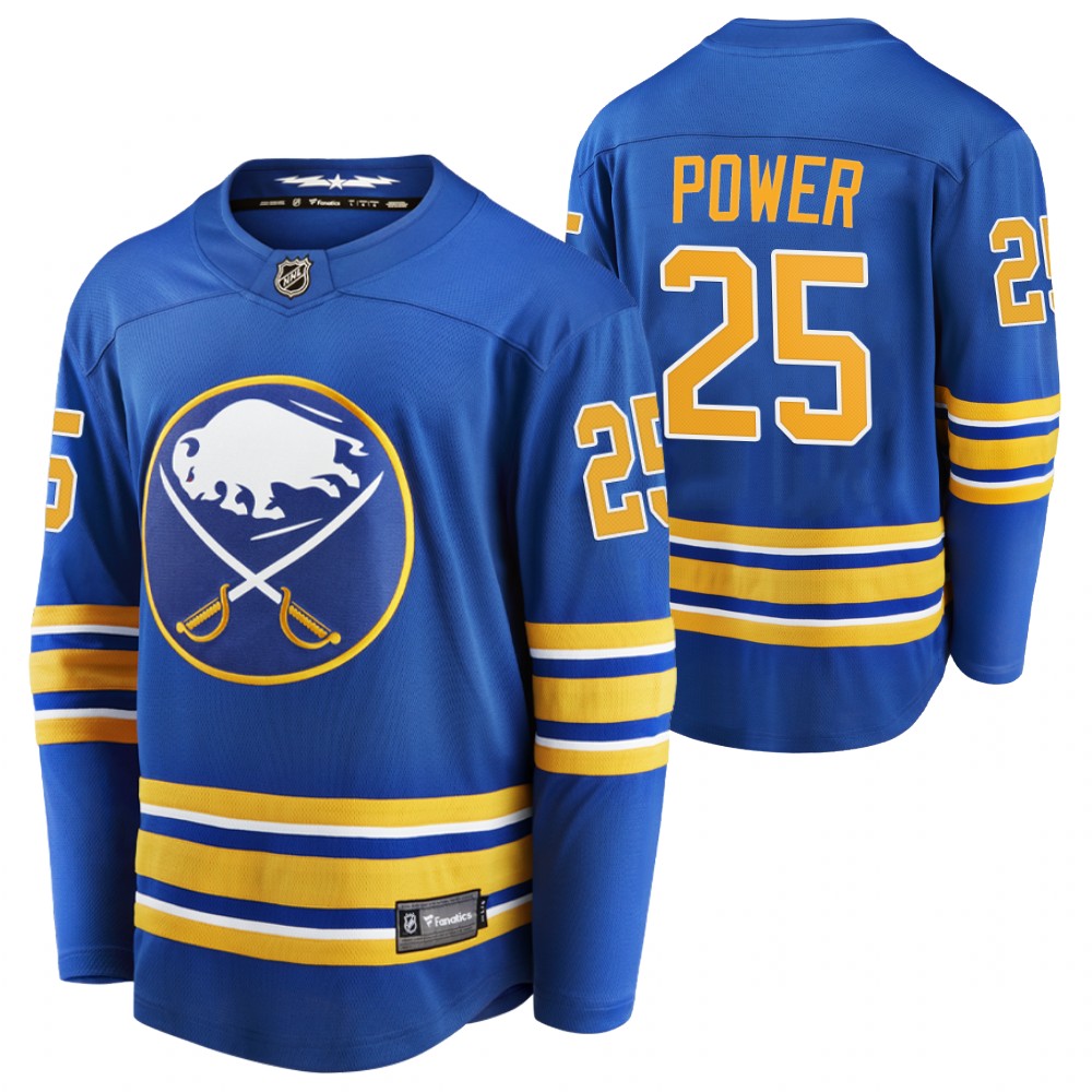 Sabres #25 Owen Power Royal 2021 NHL Draft No.1 Jersey