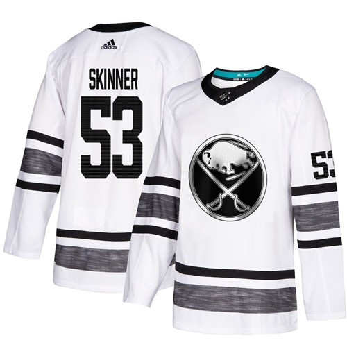 Sabres #53 Jeff Skinner White Authentic 2019 All-Star Stitched Hockey Jersey