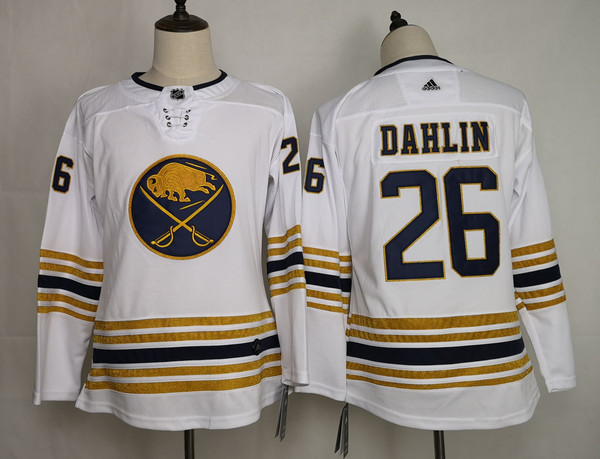 Sabres 26 Rasmus Dahlin White Youth 50th Anniversary Adidas Jersey