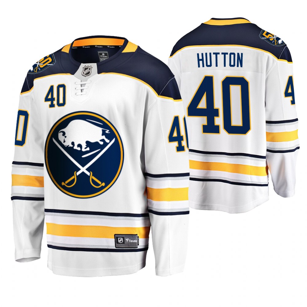 Sabres Carter Hutton White 50th Anniversary Breakaway Player Men's Jersey