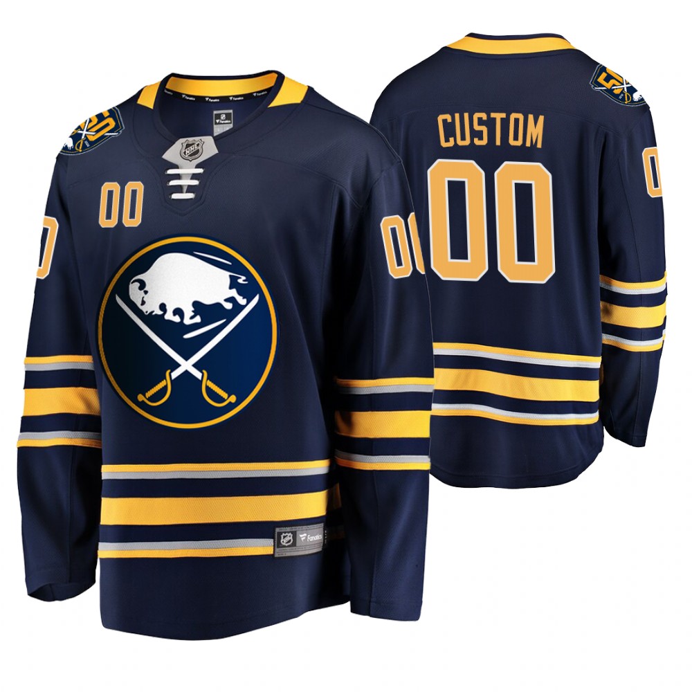 Sabres Custom Navy 50th Anniversary Breakaway Player Men's Jersey
