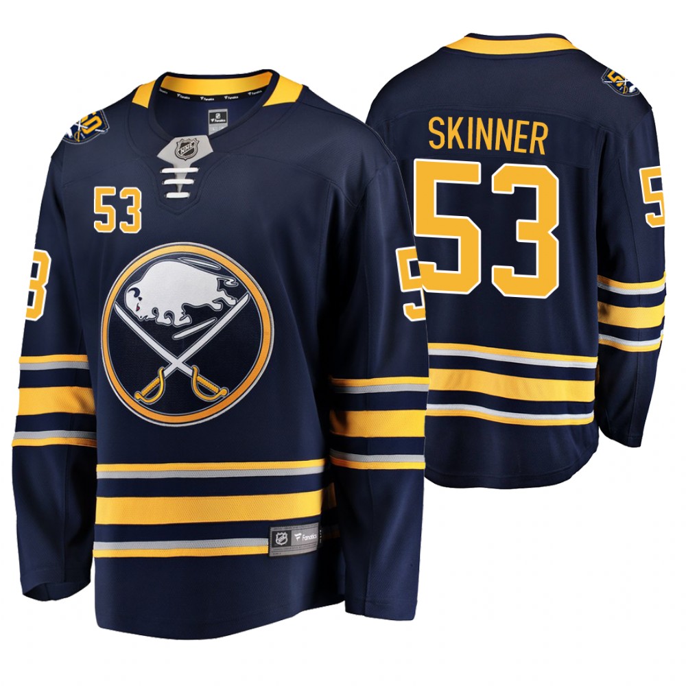 Sabres Jeff Skinner Navy 50th Anniversary Youth Home Jersey