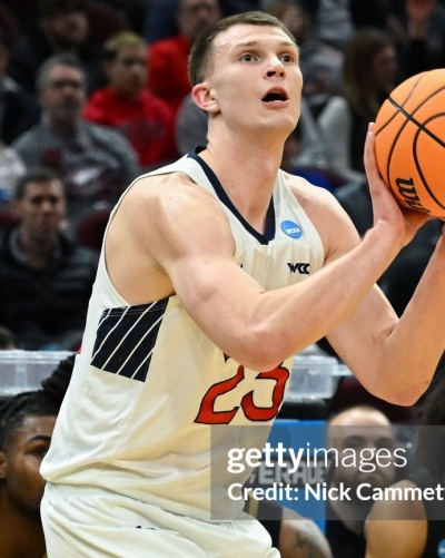Saint Mary's Gaels #23 Paulius Murauskas 2023 White College Basketball Game Jersey 