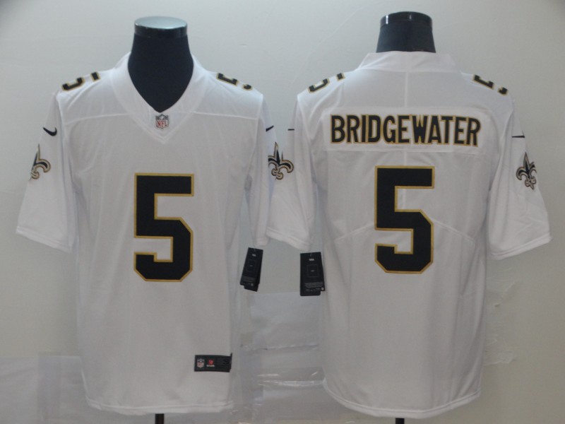 Saints 5 Teddy Bridgewater White Vapor Untouchable Limited Jesey