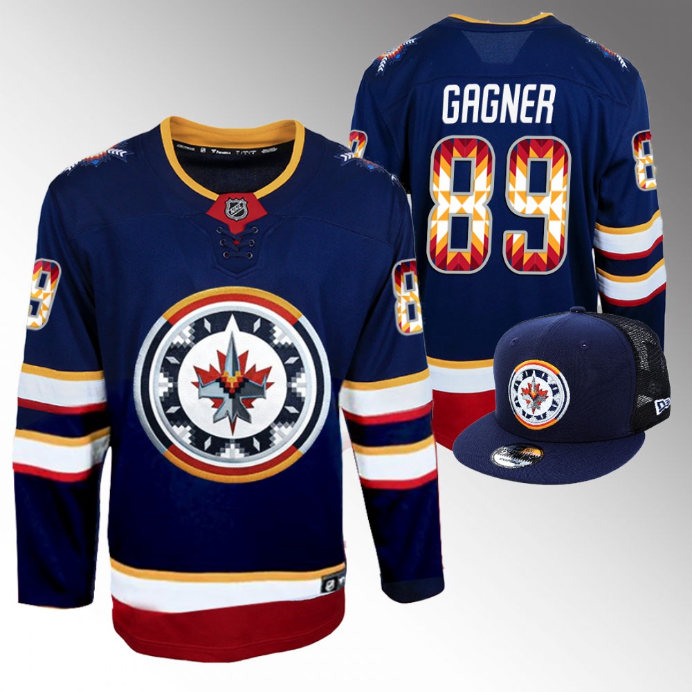 Sam Gagner Jets WASAC Breakaway Jersey Navy Fashion