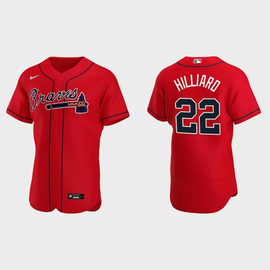 Sam Hilliard Atlanta Braves Authentic Alternate Jersey – Red