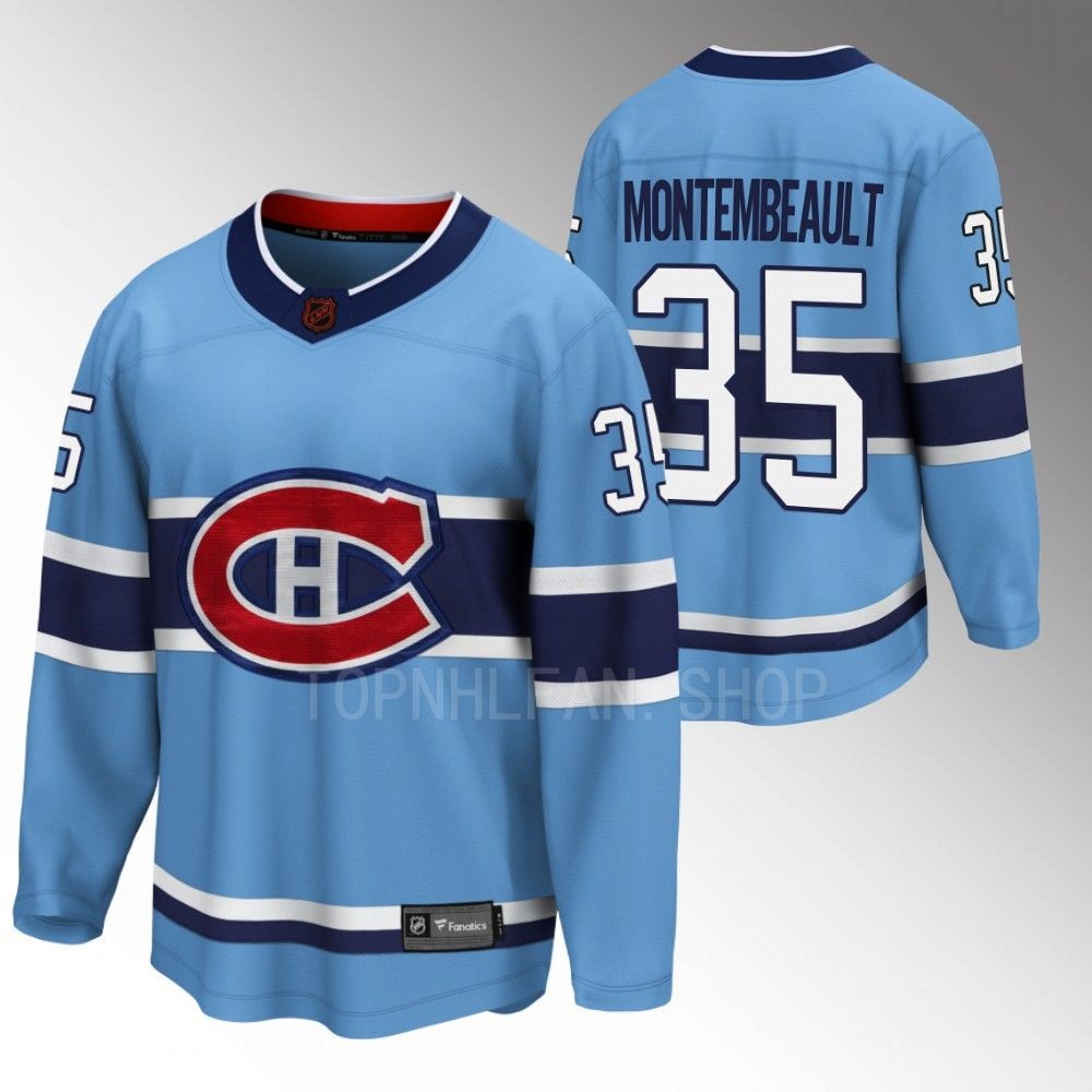 Sam Montembeault Montreal Canadiens Jersey Special Edition 2.0 Blue 2022 Breakaway Player
