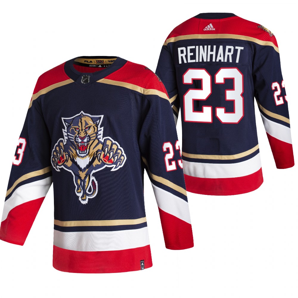 Sam Reinhart Florida Panthers Navy 2021 Reverse Retro Jersey Special Edition