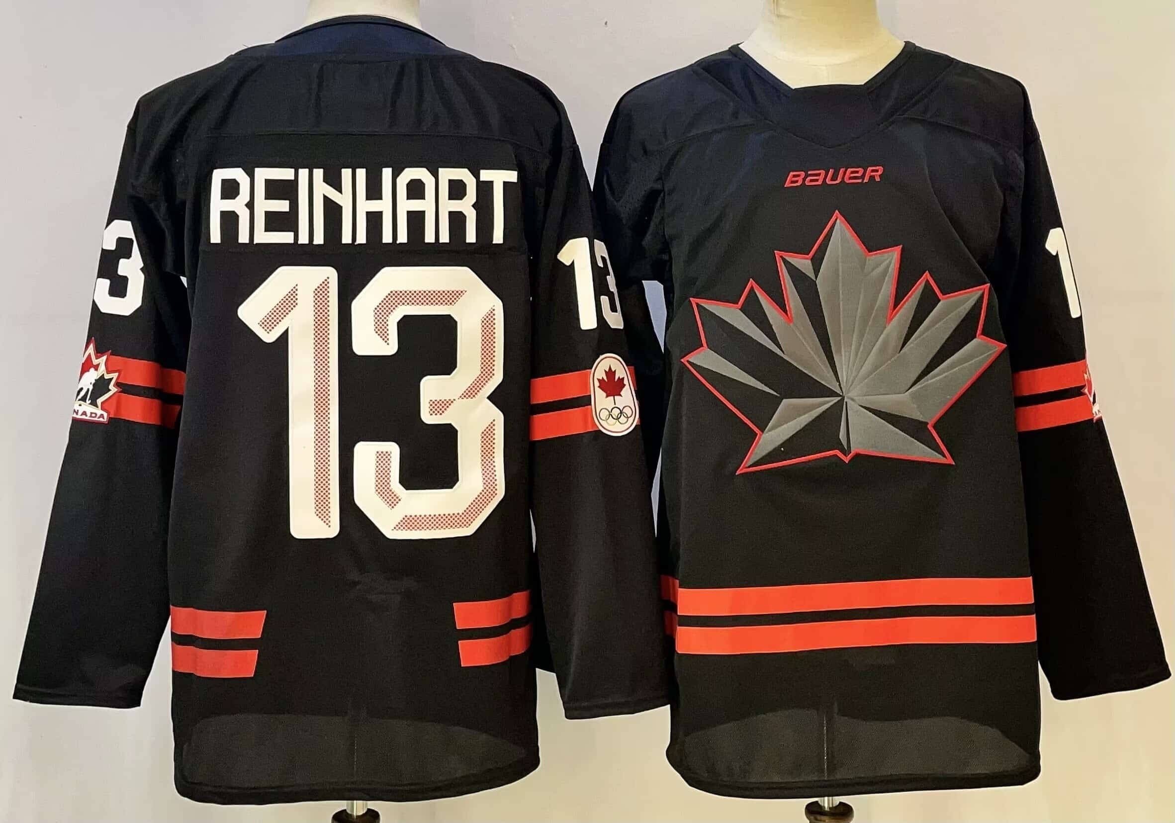 Sam Reinhart Hockey   Canada 2026 Replica Jersey - Black