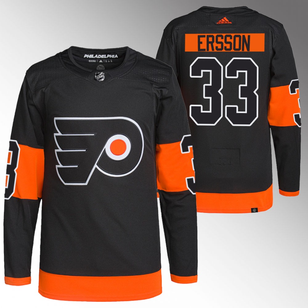 Samuel Ersson Philadelphia Flyers Alternate Black Authentic Jersey