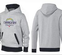 San Diego Chargers Critical Victory Pullover Hoodie Grey & Black