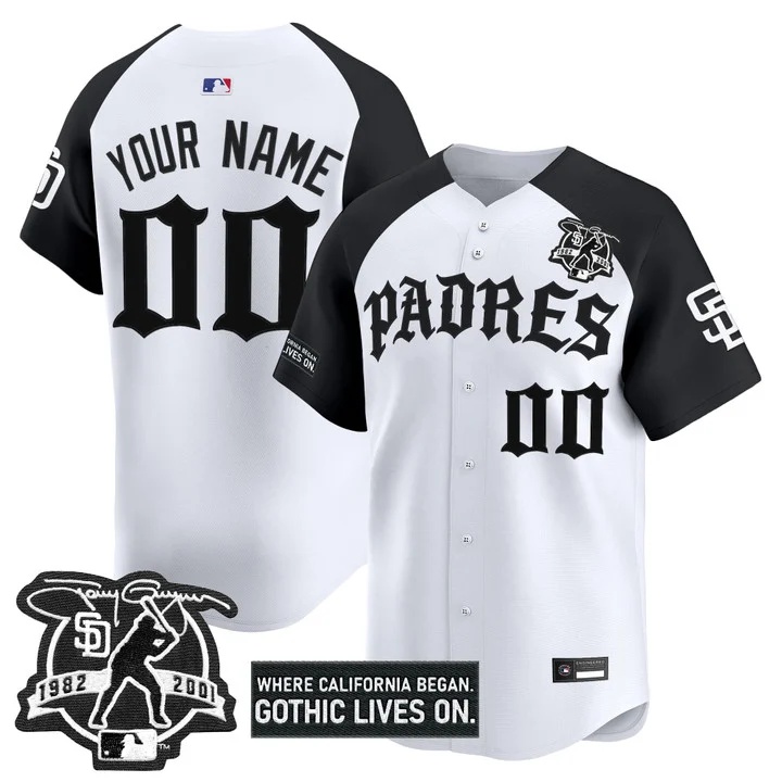 San Diego Padres 'Old English Edition' Vapor Premier Limited Custom Jersey ALTERNATE