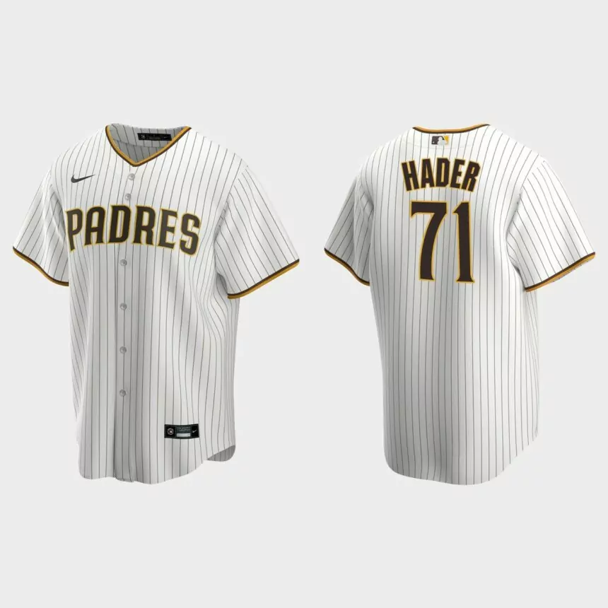 San Diego Padres Josh Hader Replica Home Jersey – White Brown