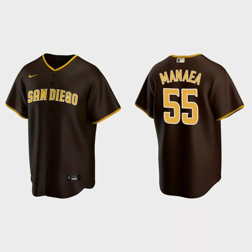 San Diego Padres Sean Manaea Replica Road Jersey – Brown