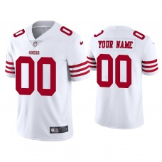 San Francisco 49ers #00 Custom White Vapor Limited Jersey