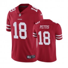 San Francisco 49ers #18 Dante Pettis Red Vapor Untouchable Limited Jersey