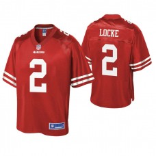 San Francisco 49ers #2 Jeff Locke Scarlet Pro Line Team Player Jersey