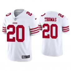 San Francisco 49ers #20 Ambry Thomas White Vapor Limited Jersey