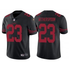 San Francisco 49ers #23 Ahkello Witherspoon Black Color Rush Limited Jersey - Light Up Thursday Night