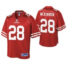 San Francisco 49ers #28 Jerick McKinnon Scarlet Pro Line Team Player Jersey