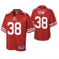 San Francisco 49ers #38 Antone Exum Scarlet Pro Line Team Player Jersey