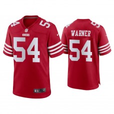 San Francisco 49ers #54 Fred Warner Scarlet 2022-23 Game Jersey