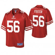 San Francisco 49ers #56 Reuben Foster Scarlet Pro Line Team Player Jersey