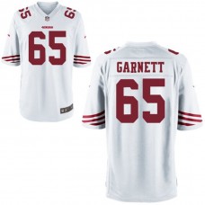 San Francisco 49ers #65 Joshua Garnett White Game Jersey