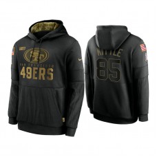 San Francisco 49ers #85 George Kittle 2018 Lights Out Color Rush Limited Black Jersey