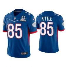 San Francisco 49ers #85 George Kittle Royal Game 2022 NFC Pro Bowl Jersey