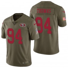 San Francisco 49ers #95 Kentavius Street Scarlet Pro Line Team Player Jersey