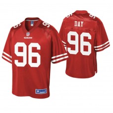 San Francisco 49ers #96 Sheldon Day Scarlet Pro Line Team Player Jersey